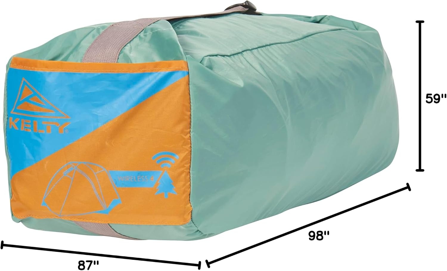 image:imageKelty Wireless Freestanding Camping Tent 2 4 or 6 Person Size Huge Interior and Peak Height Intuitive Easy to Pitch Color Coded SetupGreen