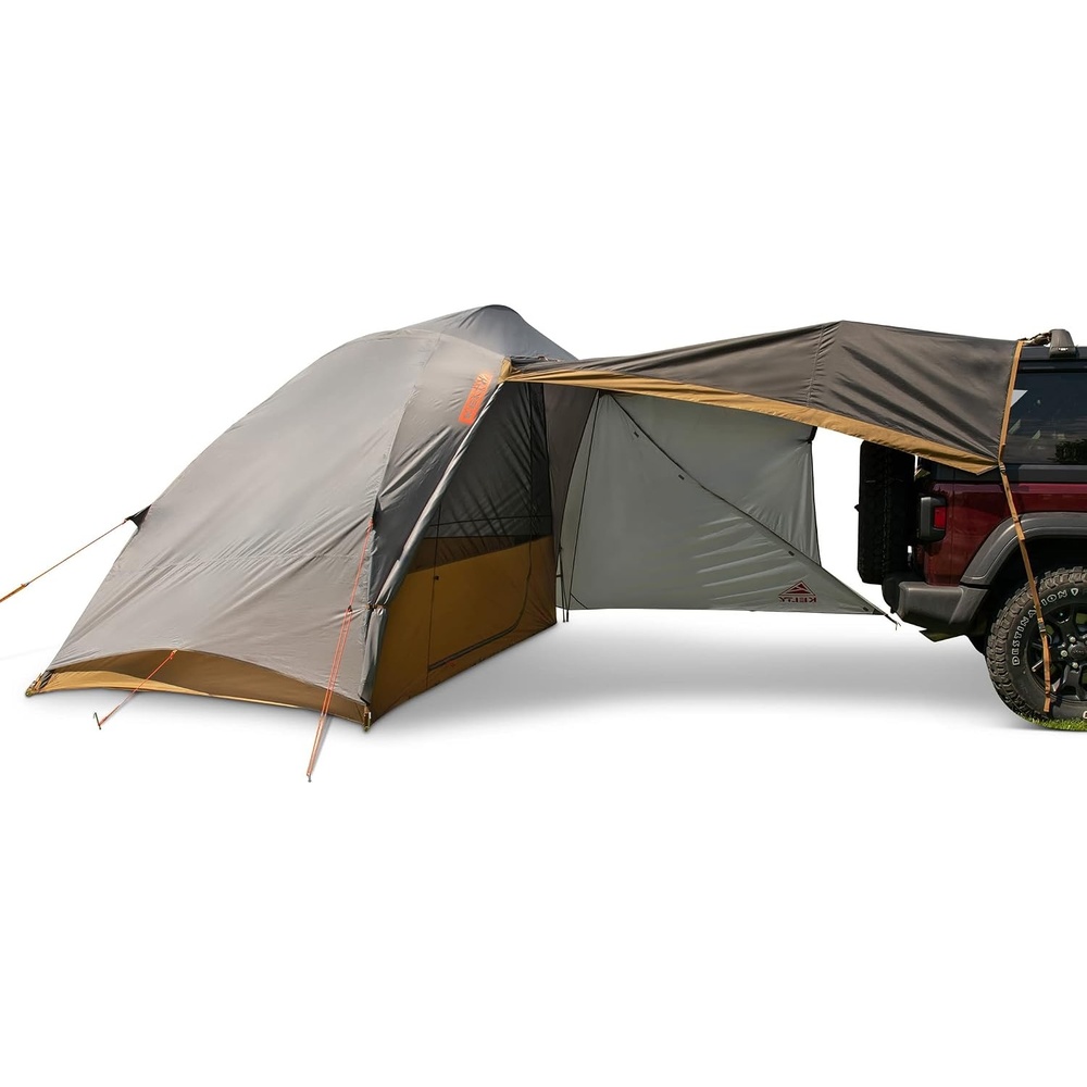 image:imageKelty Caboose 4P Tent and Vehicle Awning Shelter Universal Attachment for Vans Trucks SUVs Standing Height Door Massive Vestibule Fully Freestanding Designed in Sunny Colorado 2023