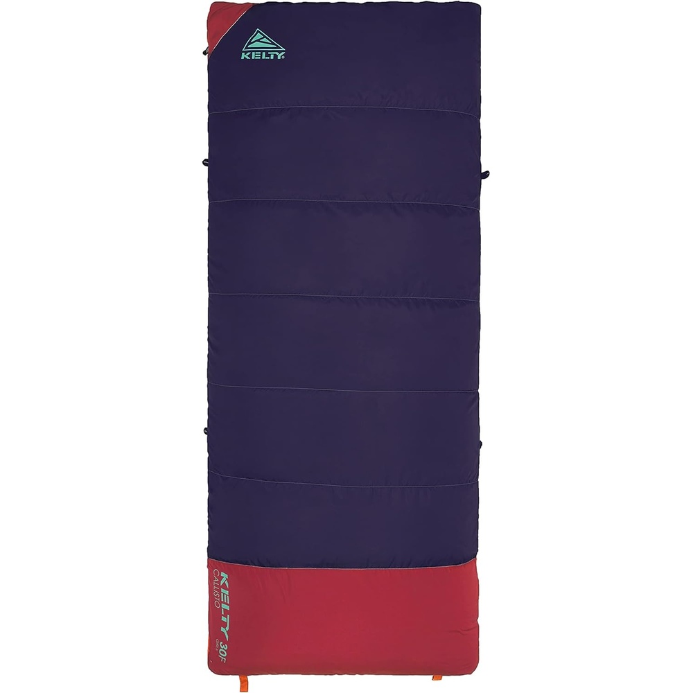image:imageKelty CampingandHikingEquipment Kelty Callisto Kids 30 Degree Synthetic Insulated Sleeping Bag Soft Shell Stuff Sack Included for Boys and GirlsITALIAN PLUM