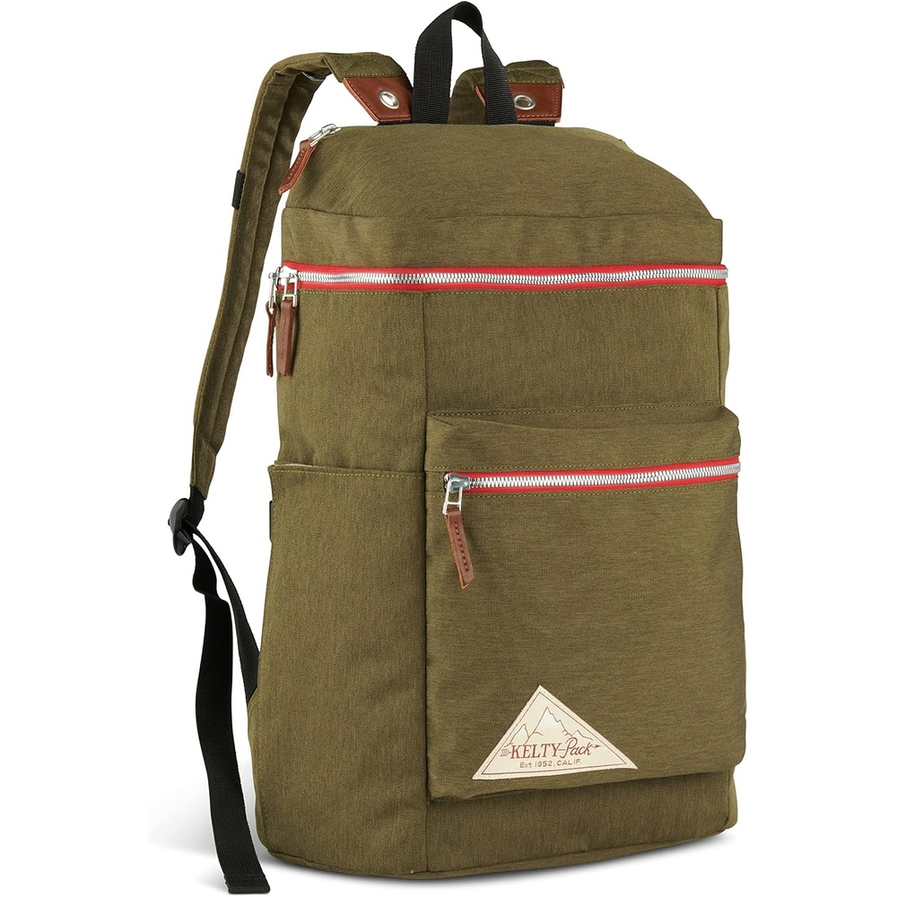image:imageKelty Fairbank 29L Origins Collection Backpack 29L Daypack with Classic Design Padded Laptop Sleeve Hydration Compatible TSA Carry On Friendly Vegan Leather Accents 2023 Burnt OliveBurnt Olive