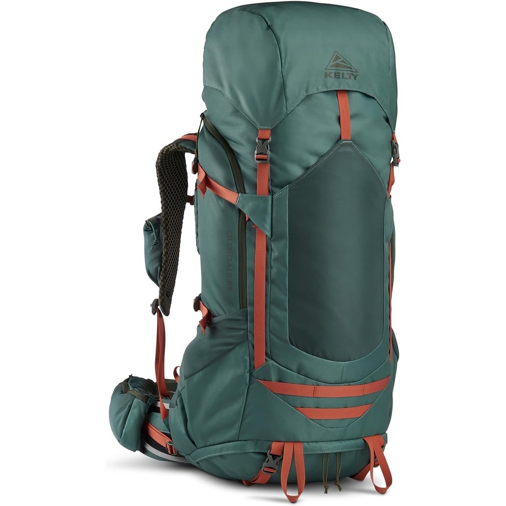 image:imageKelty Glendale 65L to 105L Internal Frame Backpack  Multiday Backpacking Thru Hiking Pack Adjustable Suspension Customized Fit Duck Green 85LDuck Green