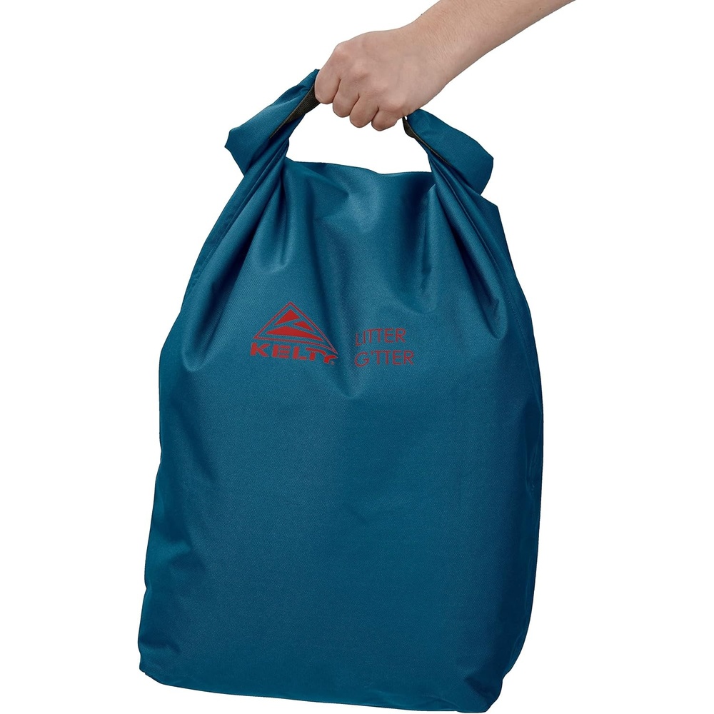 image:imageKelty Litter Gtter Reusable Heavy Duty Garbage Bag and Carry Sack for Firewood Cans and Campsite Trash Puncture Water Resistant Fabric Roll Top 30L CapacityDeep Teal