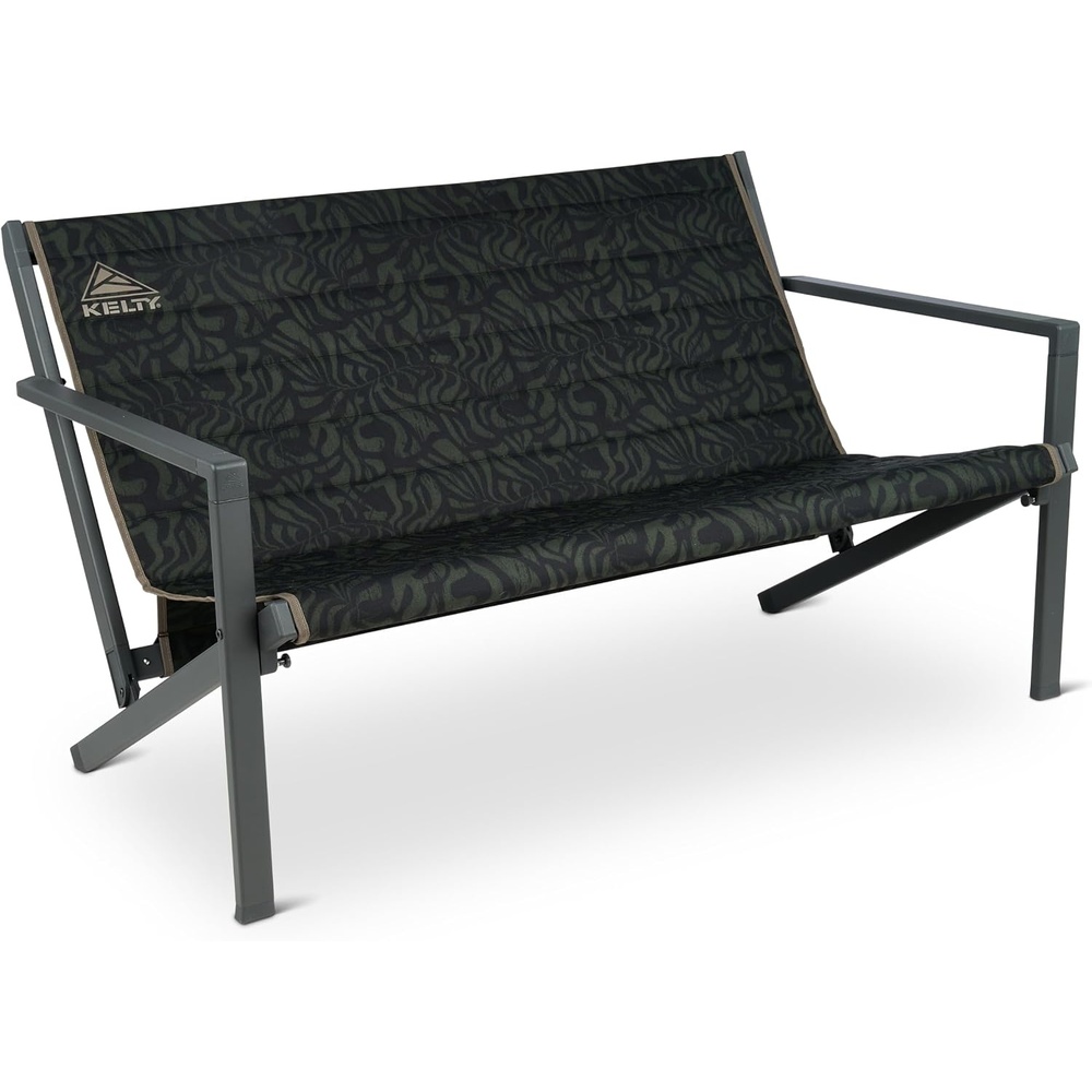 image:imageKelty Rad Loveseat 2Person Camping Chair  Portable Folding Outdoor Double Chair with Carry Bag Aluminum Frame 500 lb Capacity Black Fern
