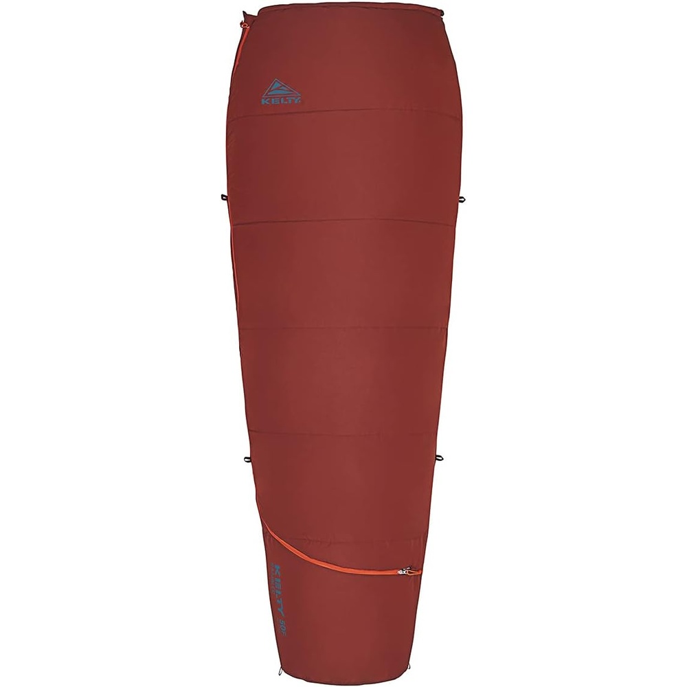 image:imageKelty Rambler 50 Degree Synthetic CloudLoft Insulated Sleeping Bag Unzips Completely to A Blanket AntiSnag Zipper amp MoreFired Brick