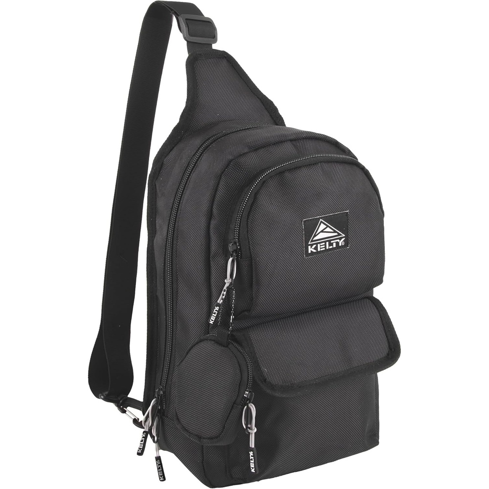 image:imageKelty Sling Crossbody Messenger Shoulder Backpack 825 Liter Capacity with Detachable Keychain Coin PouchBlack