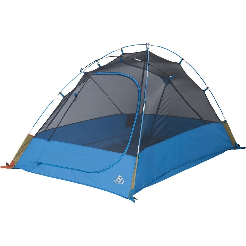 image:imageKelty Tanglewood 2 or 3 Person Backpacking and Car Camping Tent Sturdy Frame Quick Corners for Easy Setup Double Stake Vestibule Clipon RainflyBlue