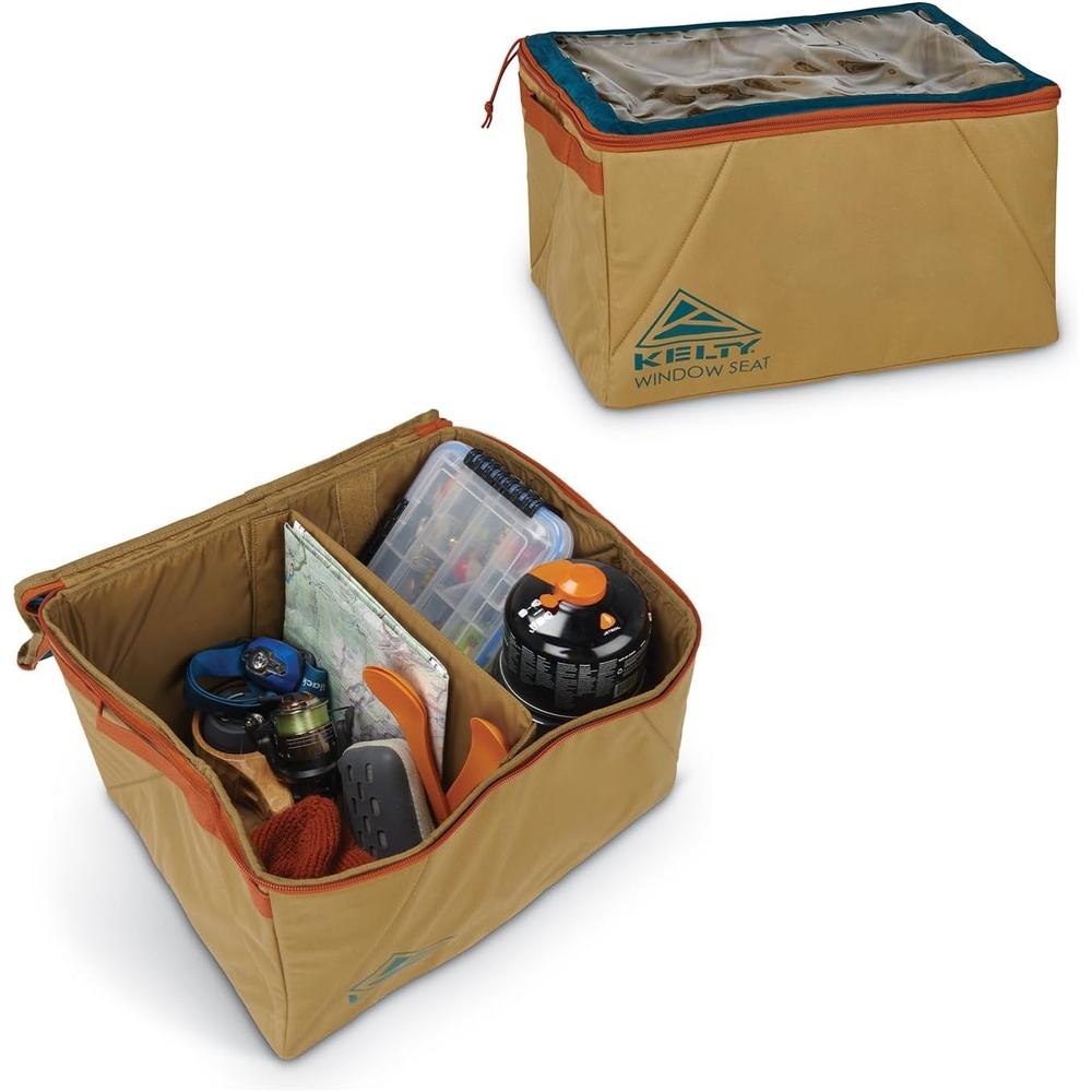 image:imageKelty Window Seat  Camping Tailgating Travel Organization Hub Road Tripping Overlanding Storage Clear Lid Rugged Fabrics
