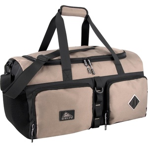 Kelty 22 Inch Large 51 Liter Capacity Sports, Travel Duffel Bag, Pockets with Sneaker Compartment, Shoulder Strap, Top Carry Handle(Khaki & Black)