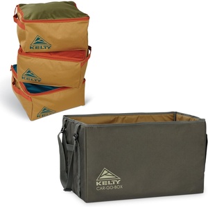 Kelty CARGO Box – Camping, Tailgating, Travel Organization Kit, Large Structured Tote + 3 Individual Pods Storage for Trucks, Vans, SUVs Cars – Color Coded Packing Cubes, Rugged + Water Resistant 45L