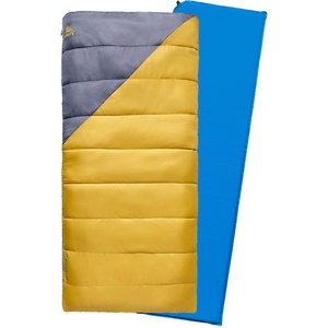 Kelty Campground Kit, Sleeping Bag and Sleeping Pad Set & Combo Includes 40 Degree Fahrenheit Rectangular Sleeping Bag and Self-Inflating Sleeping Pad – Beginner Car Camping Kit