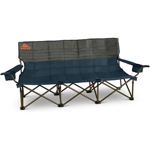 Kelty Lowdown Couch – 3 Person Capacity Camping Chair, Extra Large and Sturdy Bench for Campsites, Soccer Games, and Backyard Parties(Dark Shadow / Midnight Navy)