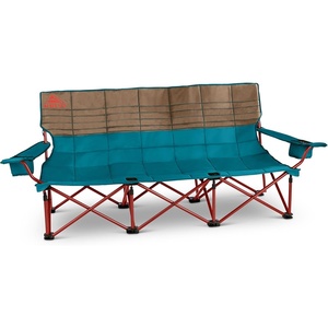 Kelty Lowdown Couch – 3 Person Capacity Camping Chair, Extra Large and Sturdy Bench for Campsites, Soccer Games, and Backyard Parties(Deep Lake/Fallen Rock)