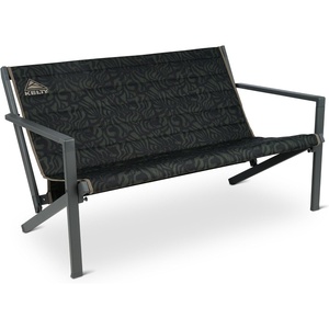 Kelty Rad Loveseat 2-Person Camping Chair – Portable Folding Outdoor Double Chair with Carry Bag, Aluminum Frame, 500 lb Capacity, Black Fern