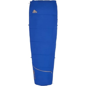 Kelty Rambler 50 Degree Synthetic CloudLoft Insulated Sleeping Bag, Unzips Completely to A Blanket, Anti-Snag Zipper & More(Dazzling Blue)