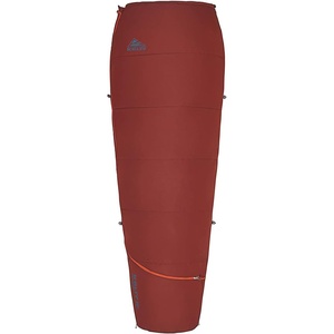 Kelty Rambler 50 Degree Synthetic CloudLoft Insulated Sleeping Bag, Unzips Completely to A Blanket, Anti-Snag Zipper & More(Fired Brick)