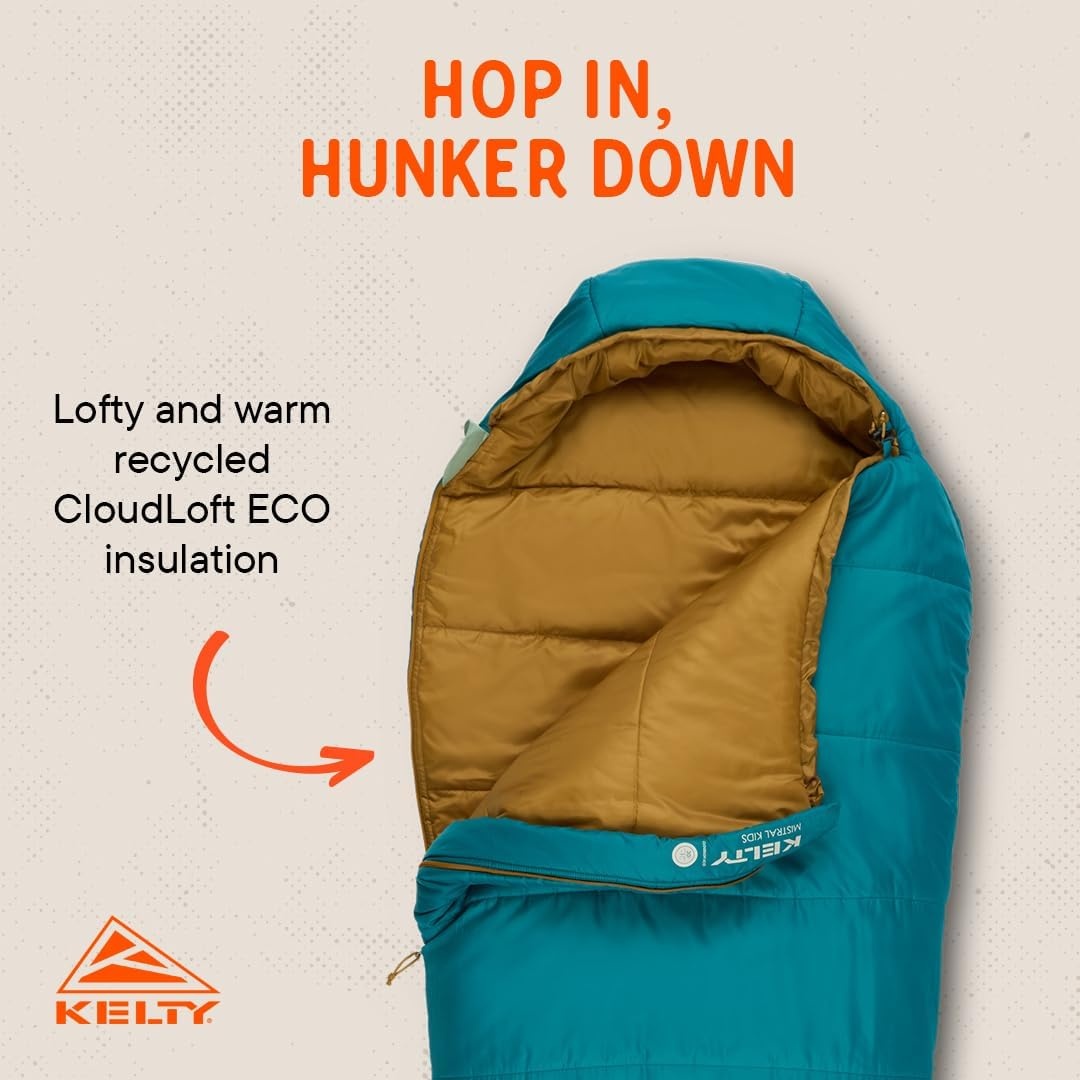 image:imageKelty Mistral Kids 30 Degree Deep Lake Warm Weather Comfort
