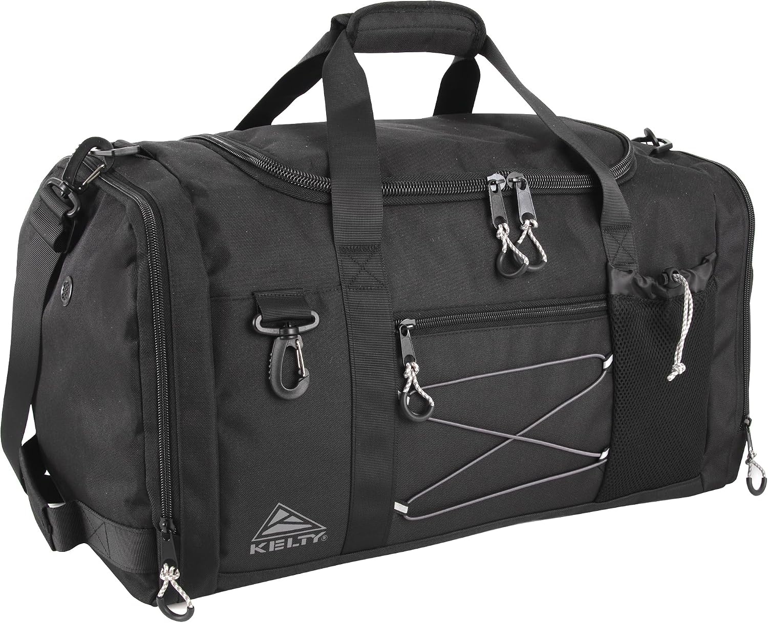image:imageKelty 22 Inch Large 51 Liter Capacity Sport Travel Duffel Bag Pockets with Sneaker Compartment Shoulder Strap Top Carry HandleBlack