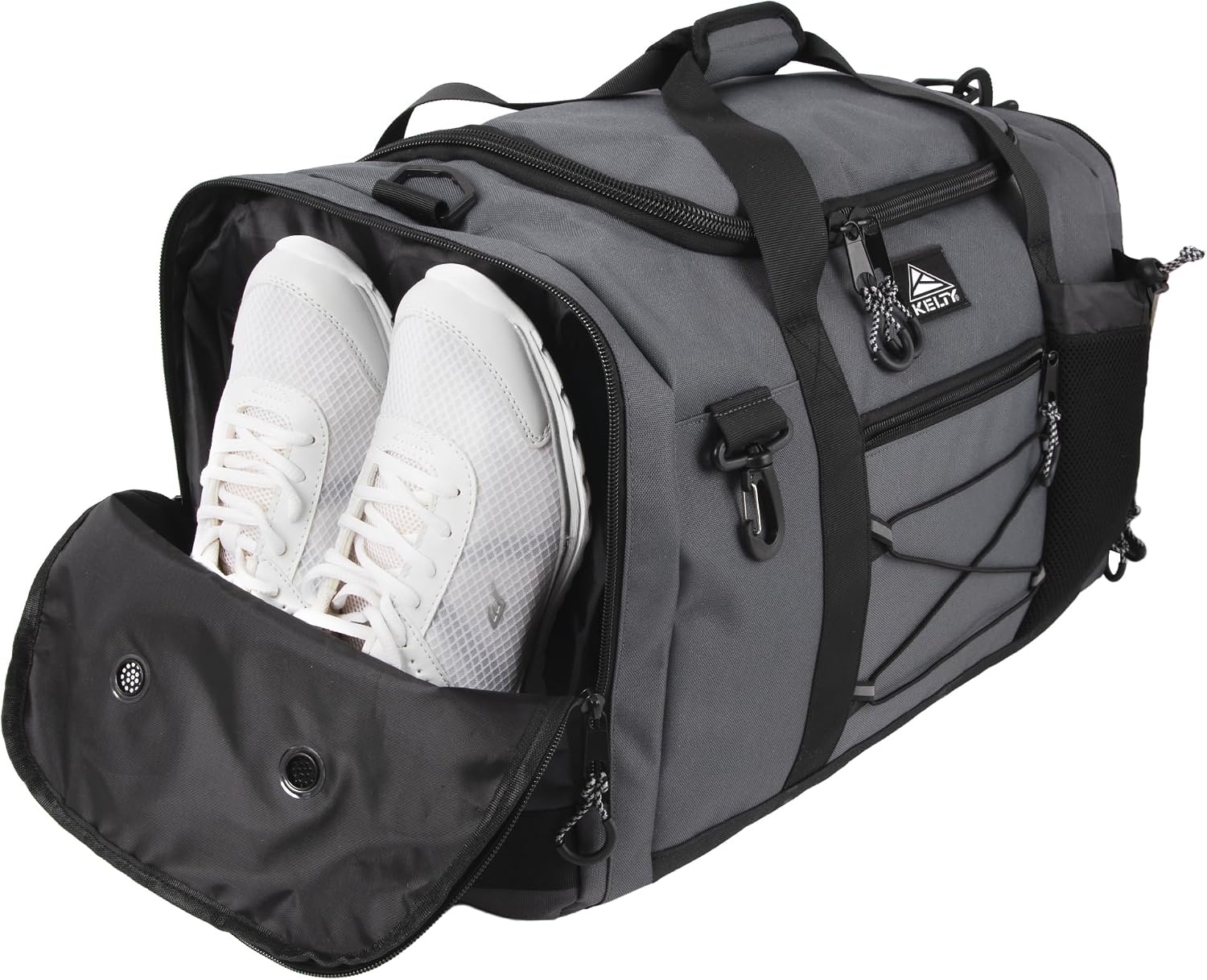 image:imageKelty 22 Inch Large 51 Liter Capacity Sport Travel Duffel Bag Pockets with Sneaker Compartment Shoulder Strap Top Carry HandleShadow