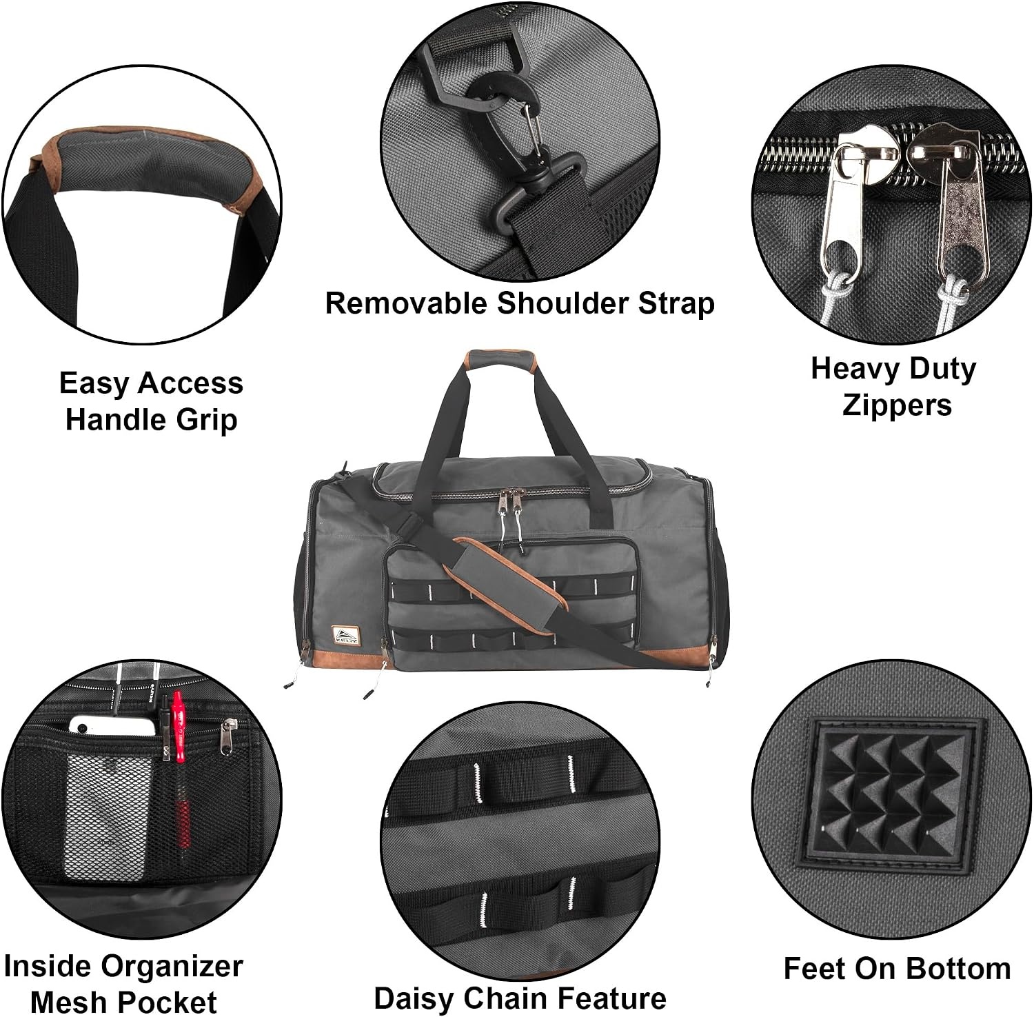 image:imageKelty 28 Inch 78 Liter Extra Large Capacity Sports Travel Duffel Bag Pockets with Shoulder Strap Top Carry HandleGray