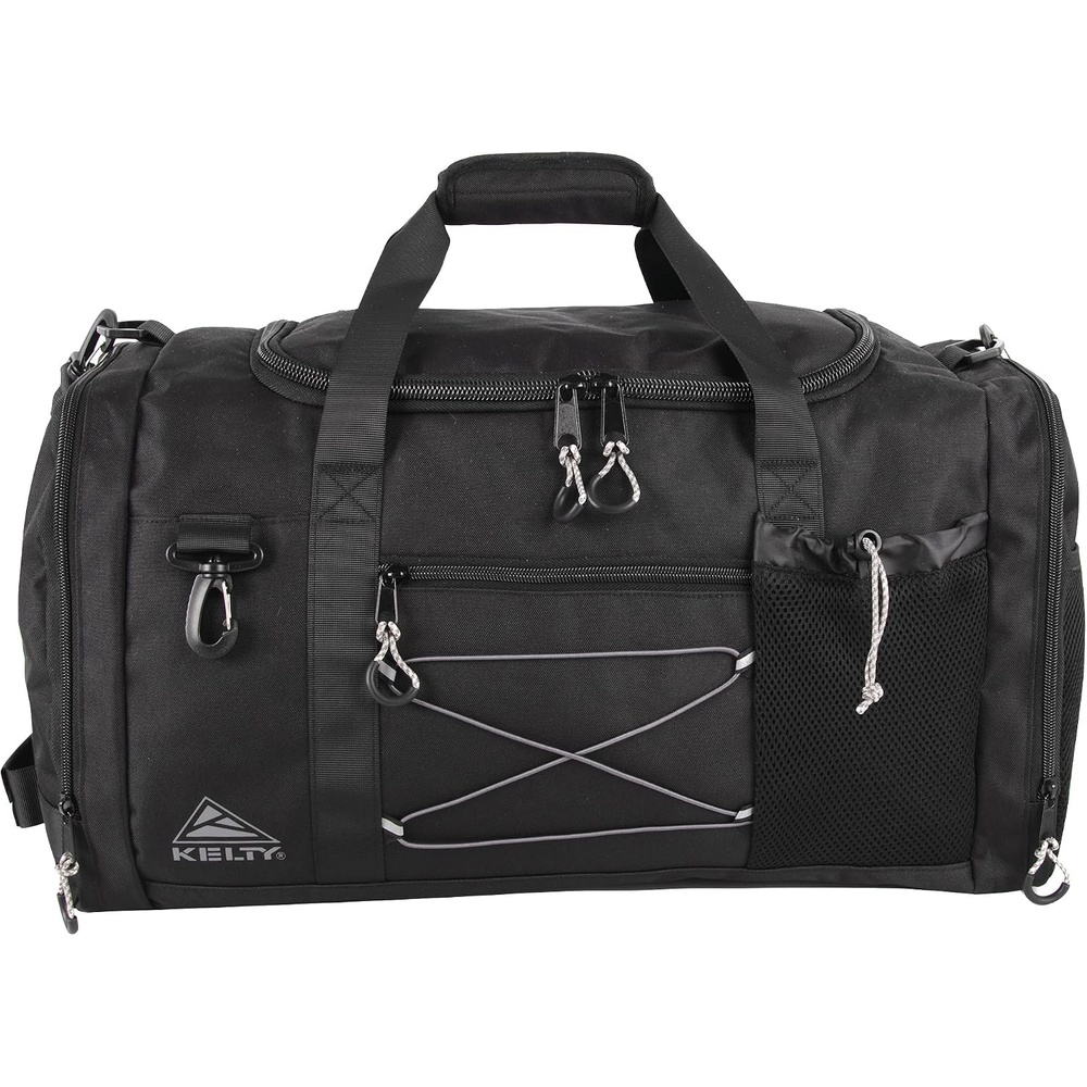 image:imageKelty 22 Inch Large 51 Liter Capacity Sport Travel Duffel Bag Pockets with Sneaker Compartment Shoulder Strap Top Carry HandleBlack