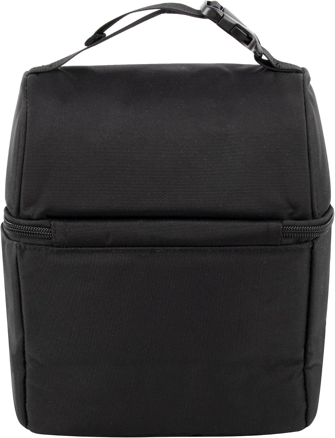 image:imageKelty Adult Insulated Lunch Bag Leakproof 9 Can 8 Liter Capacity with Top Buckle Carry Handle Mesh Zippered Pocket Front Slip PocketBlack