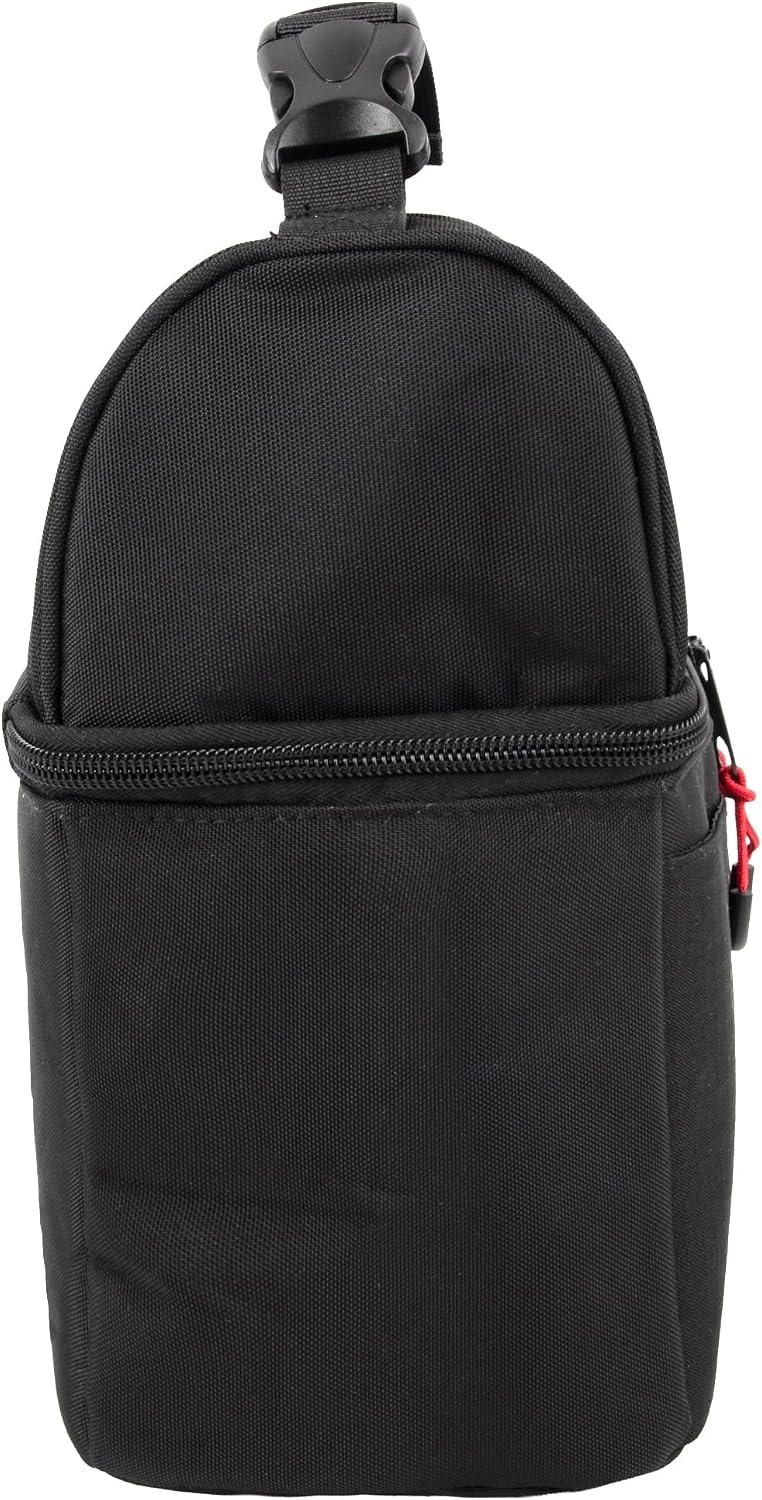 image:imageKelty Adult Insulated Lunch Bag Leakproof 9 Can 8 Liter Capacity with Top Buckle Carry Handle Mesh Zippered Pocket Front Slip PocketBlack