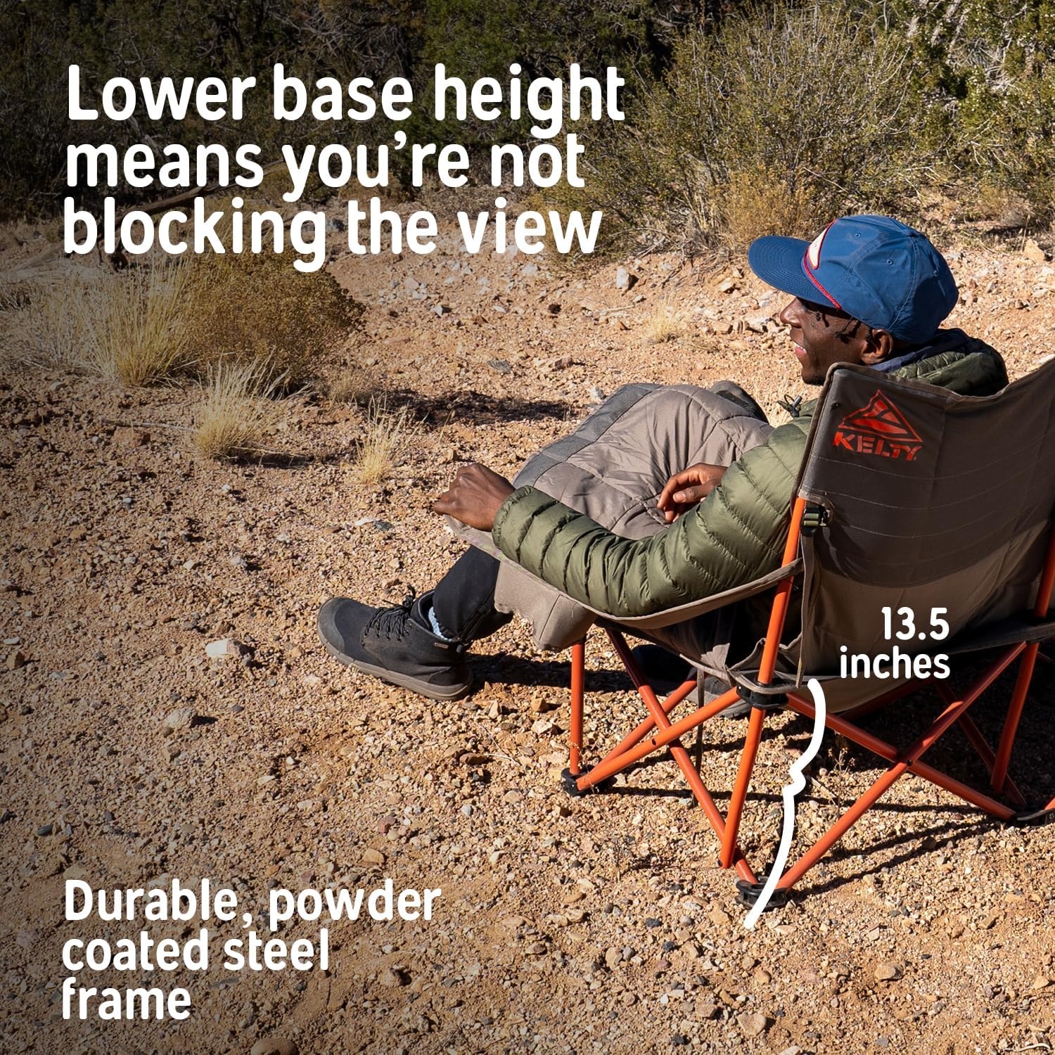 image:imageKelty Low Loveseat Nest 2P Camp Chair Removable Blankets Dark ShadowDark Shadow