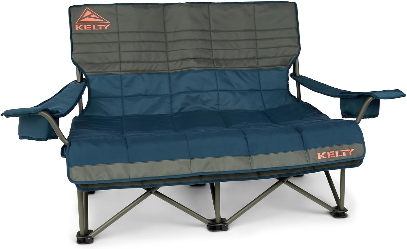 image:imageKelty Low Loveseat Nest 2P Camp Chair Removable Blankets Dark ShadowDark Shadow