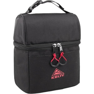 Kelty Adult Insulated Lunch Bag, Leakproof 9 Can (8 Liter) Capacity with Top Buckle Carry Handle, Mesh Zippered Pocket, Front Slip Pocket(Black)