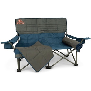 Kelty Low Loveseat Nest – 2P Camp Chair, Removable Blankets (Dark Shadow)(Dark Shadow)